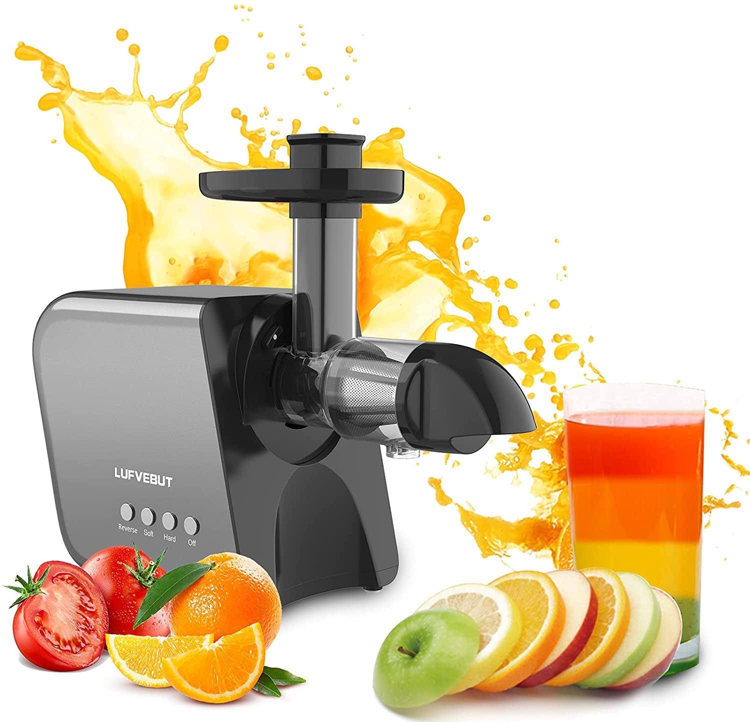 Masticating Juicer Extractor Quiet Motor Nutrient Fruit and Vegetable Juice Freeshipping