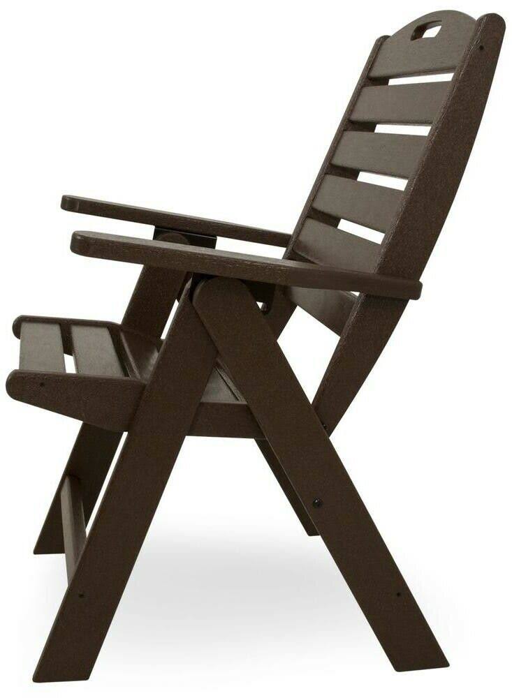 POLYWOOD Nautical Highback Chair - Mahogany