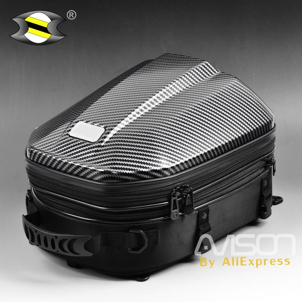 Motorcycle Helmet Tail Bags Travel Package Back Seat Bags Universal | Expandable Capacity