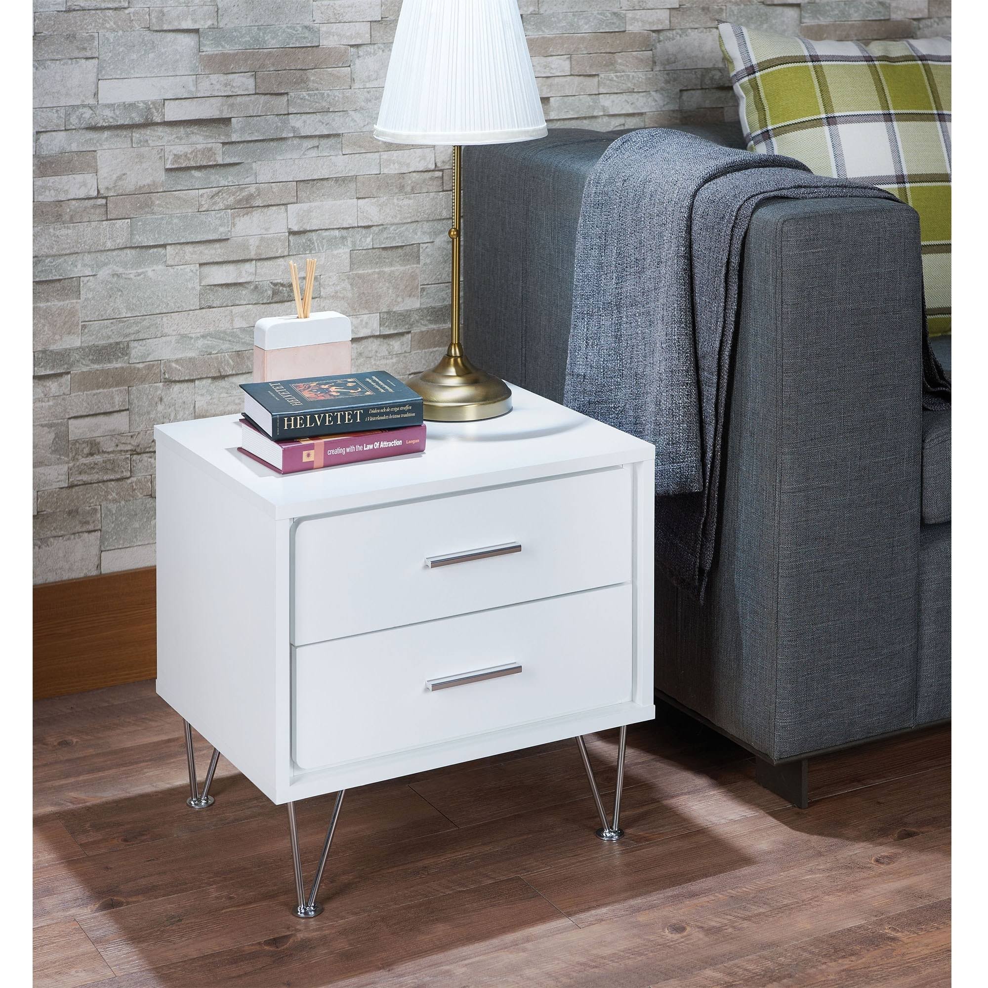 Moda Deoss Night Table in White