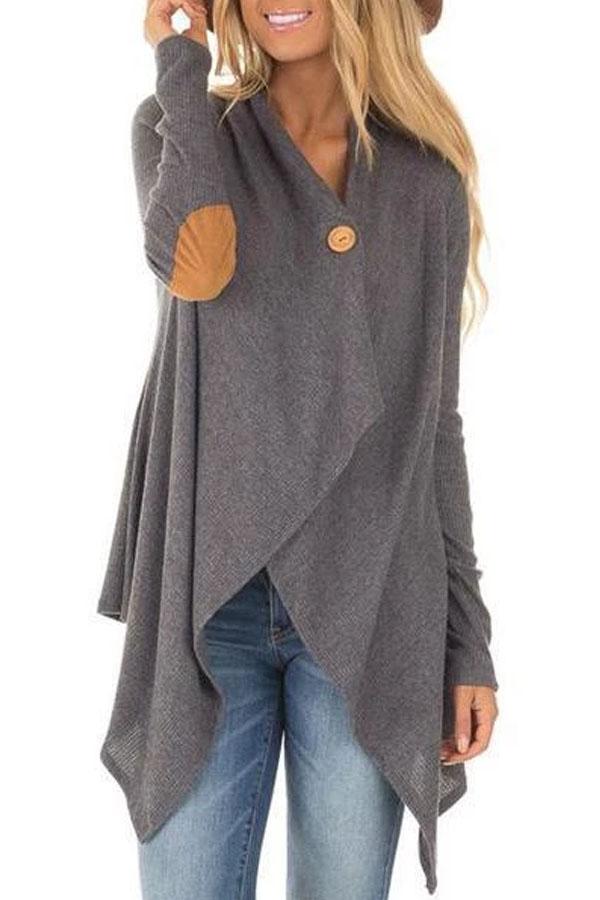 Plain  Long Sleeve Cardigans