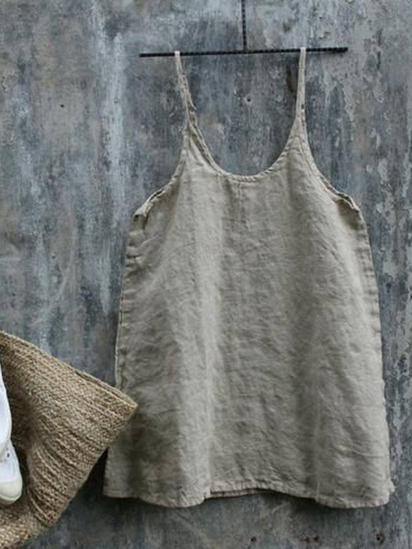 Solid Spaghetti-Strap Shirts & Tops