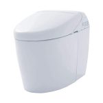 Toilet with Intergeated Bidet Seat and EWATER White-MS988CUMFG