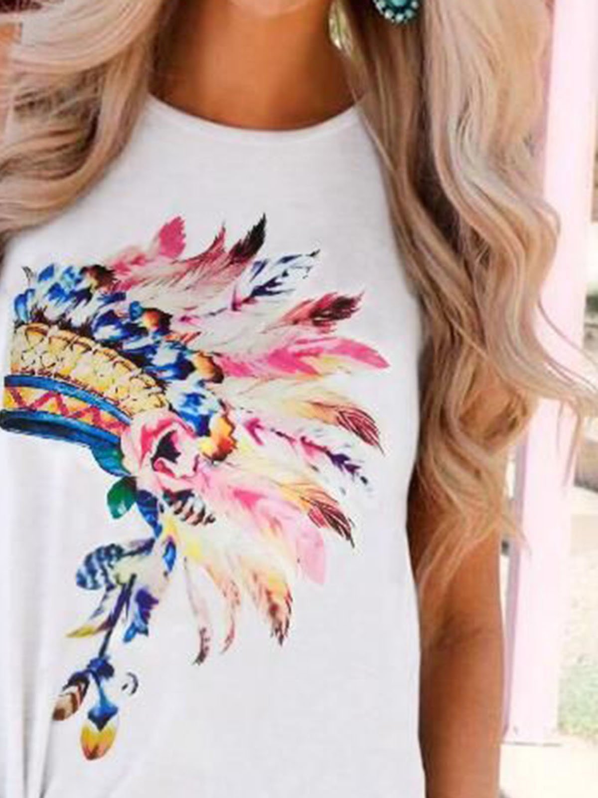 Vintage Sleeveless Printed  Shirts & Tops