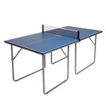 Midsize Free Standing Table Tennis Table W/ Net Set for Small Spaces and Apartments