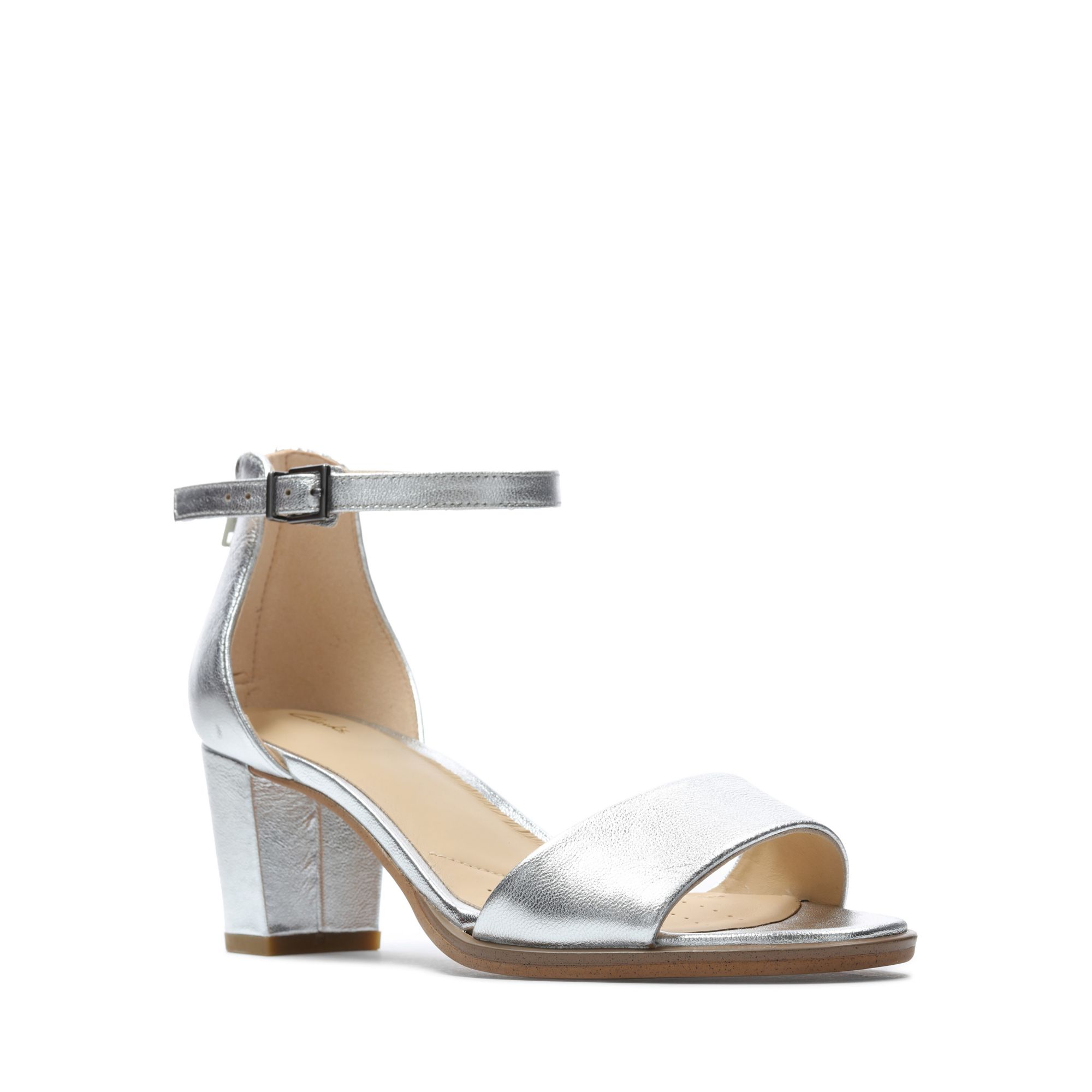 Women Sandals Kaylin 60 2 Part Silver Metallic