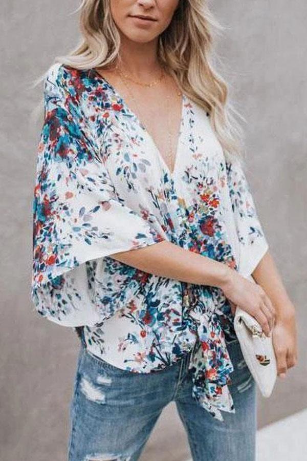 Digital Printing Large Size Chiffon Jacket