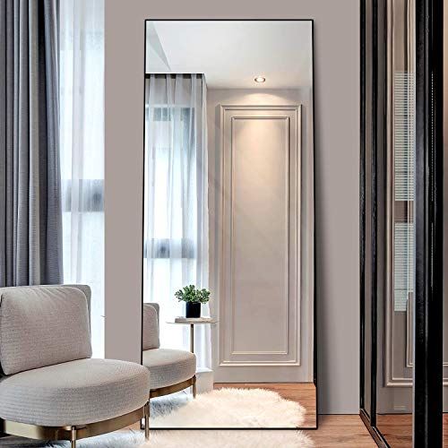 Full Length Standing or Leaning Against Wall Aluminum Mirror for Bedroom/ 65��24��