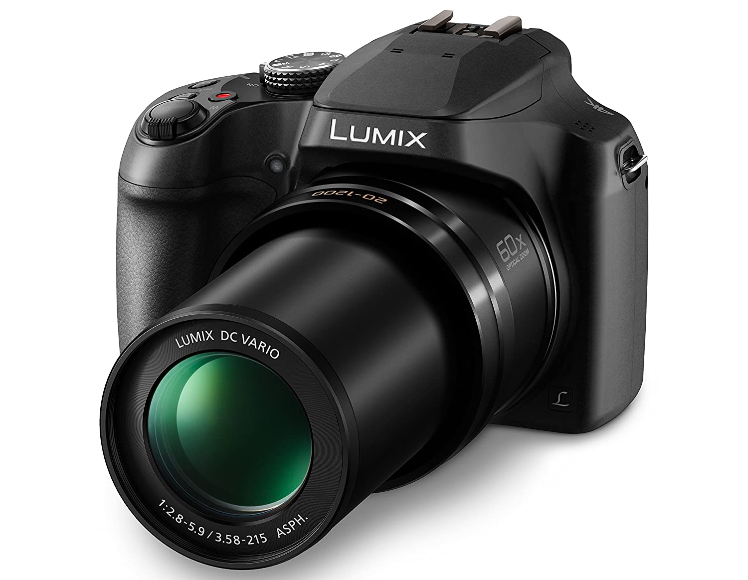 Panasonic Lumix DC FZ82 Appareils Photo Numériques (18 Megapixel, 20mm Grand angle, 60x opt. Zoom, enregistrement vidéo 4K30p, AF à contraste hybride)