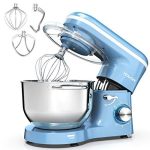 660W Electric Kitchen Food Mixer With 6.55 Quart Stainless Steel Bowl