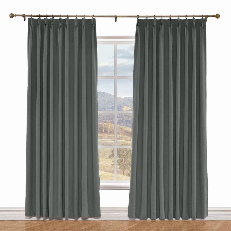 LIZ Polyester Linen Curtain Drapery Custom