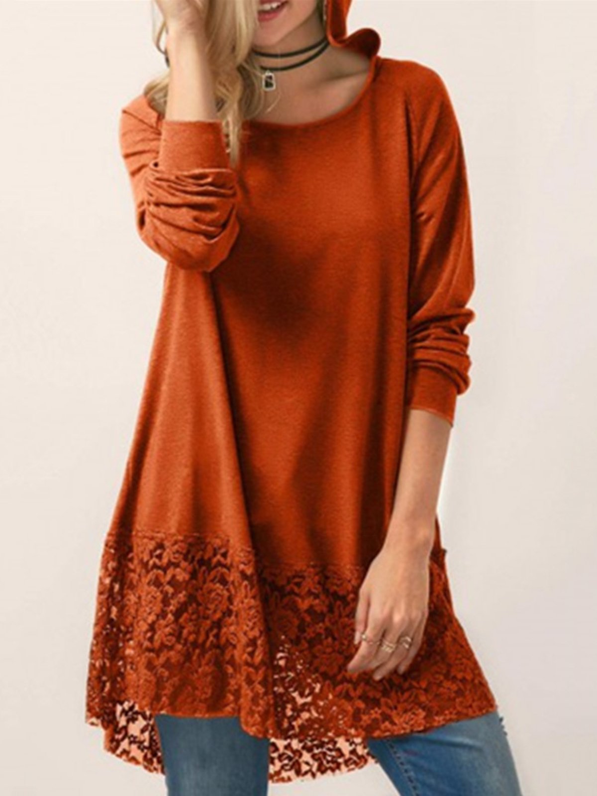 Solid Shift Casual Hoodies & Sweatshirt