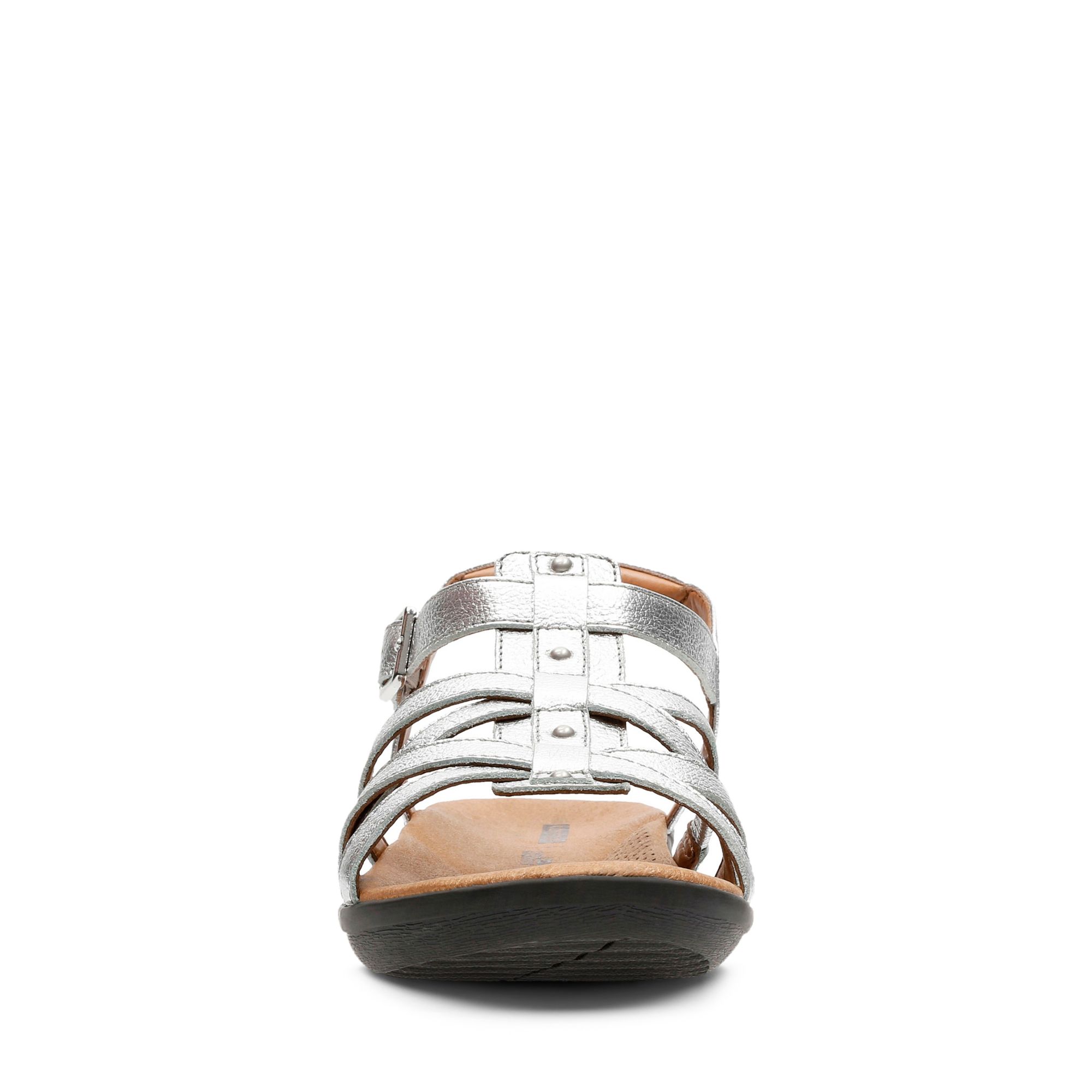 Women Sandals Manilla Bonita Silver Leather