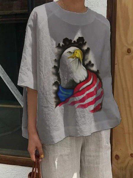 Short Sleeve Cotton-Blend Shirts & Tops