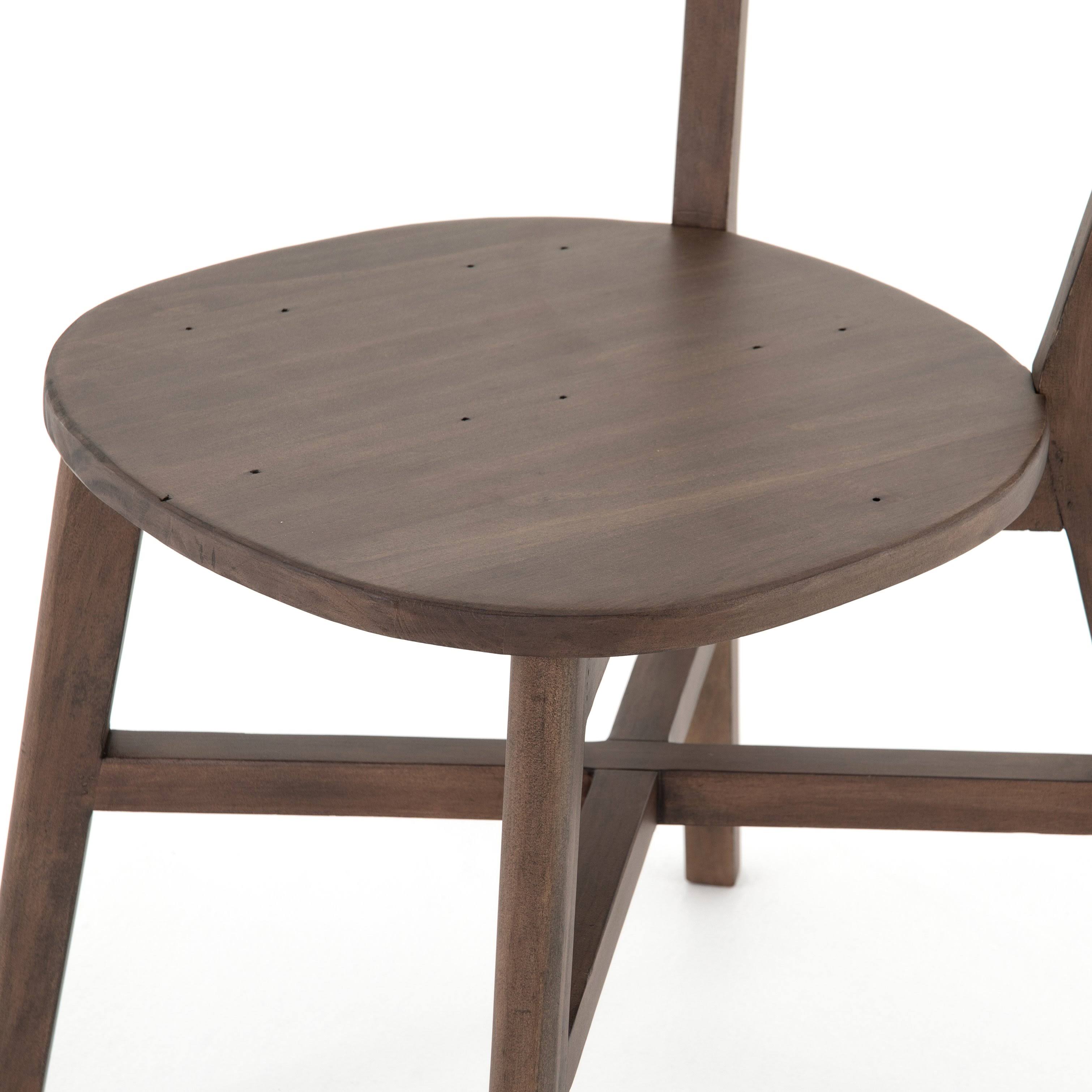 Four Hands Roseum Dining Chair, Rustic Saddle Tan