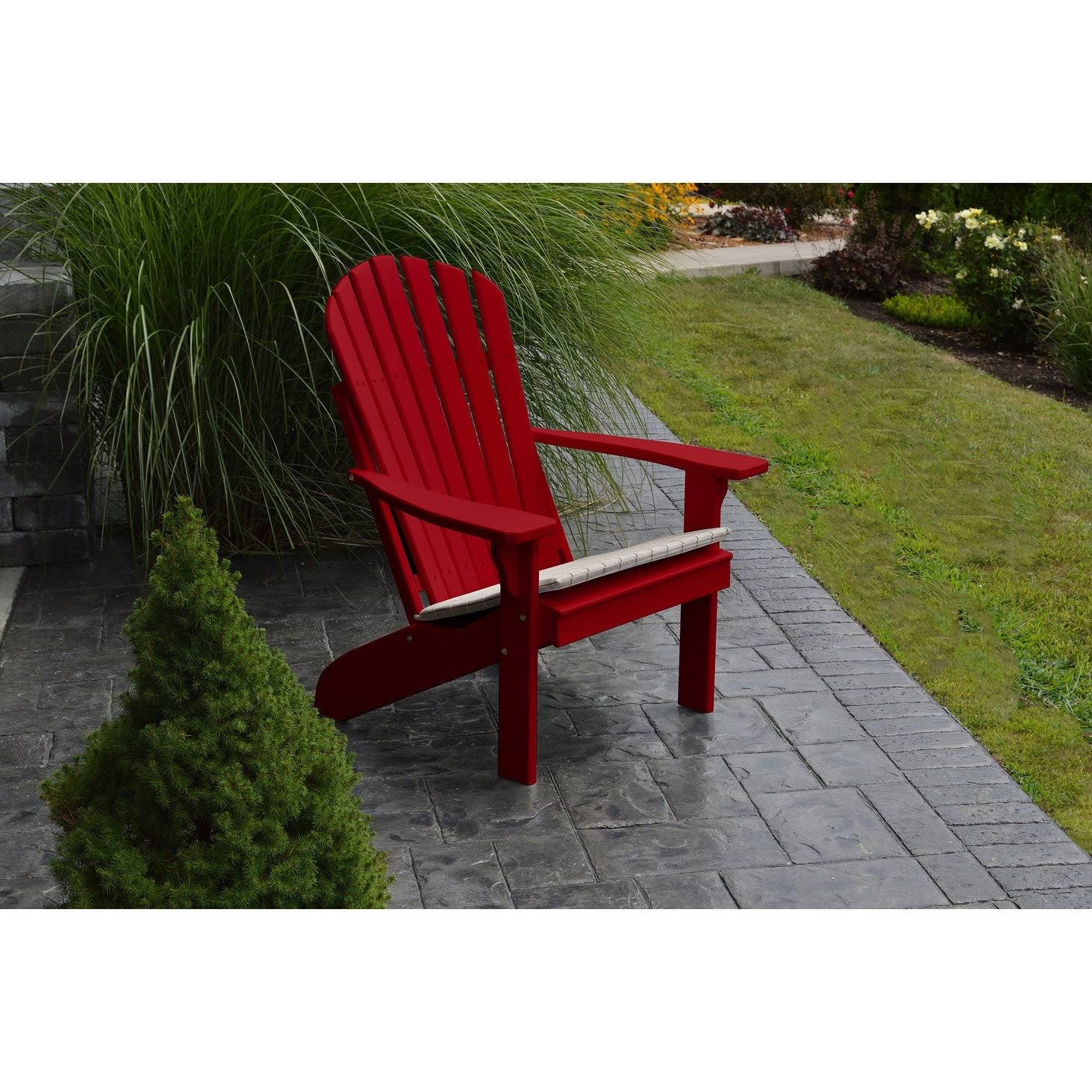 Pine Fanback Adirondack Chair - Cedar Stain
