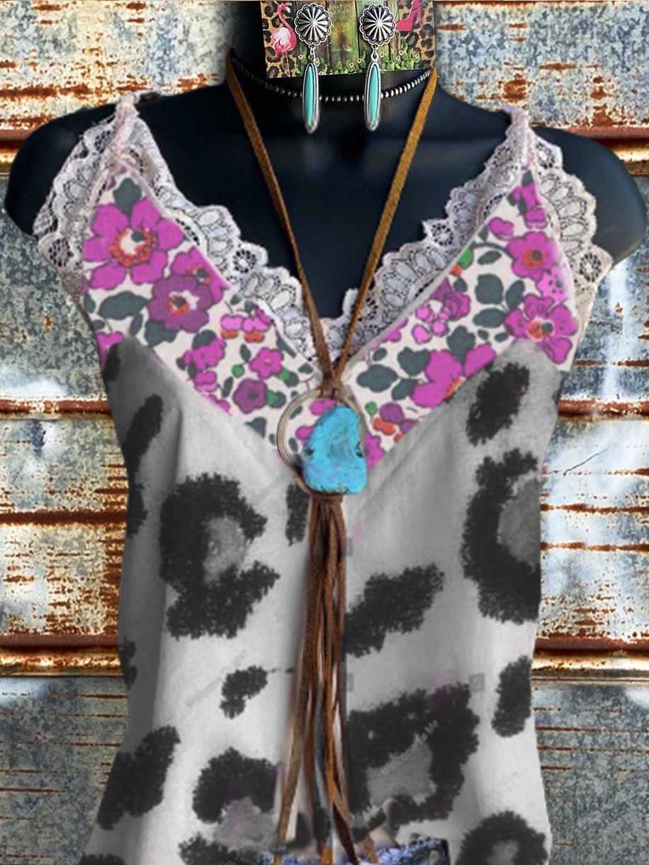 Sleeveless Holiday Color-Block Shirts & Tops