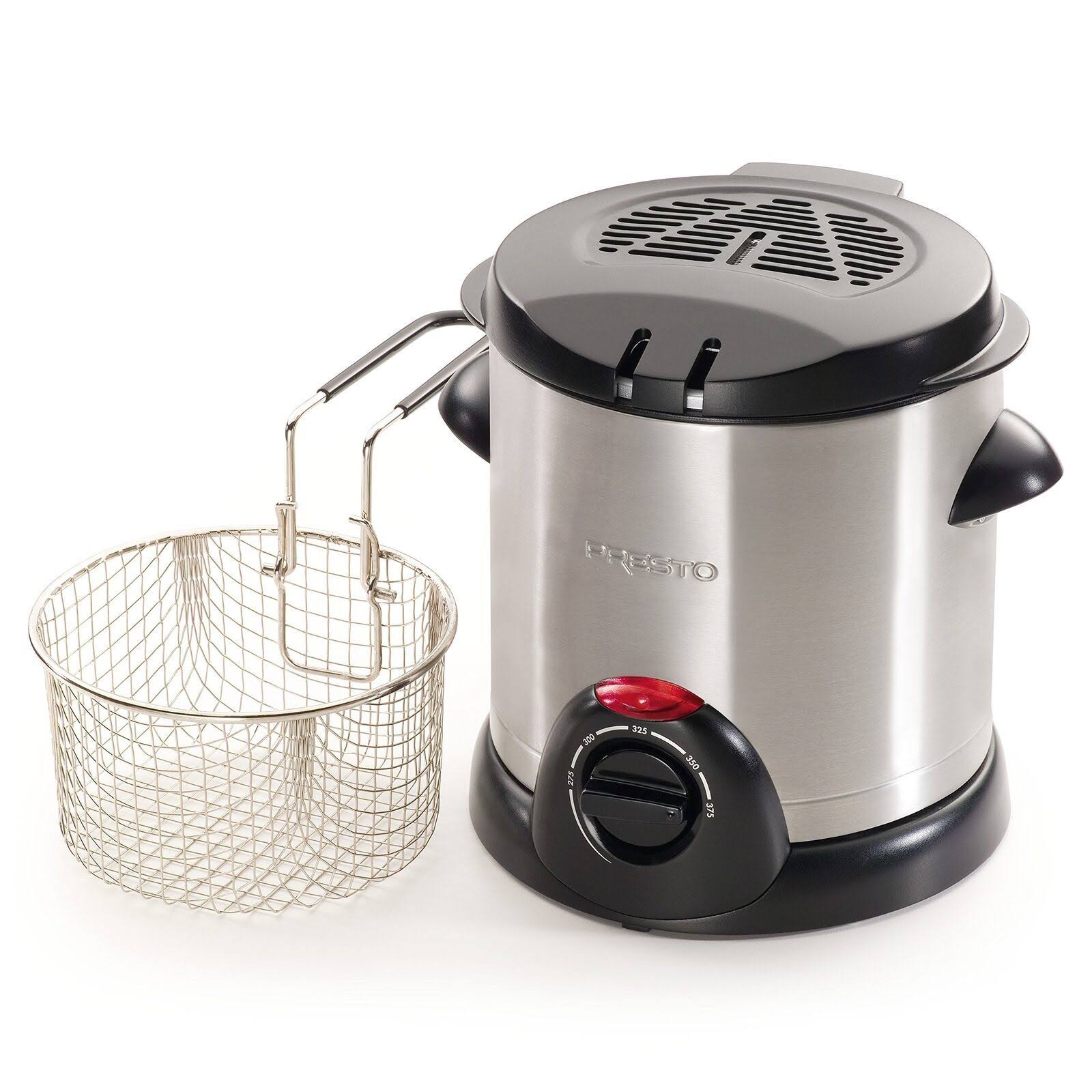 Presto 05470 Stainless Steel Electric Deep Fryer Silver