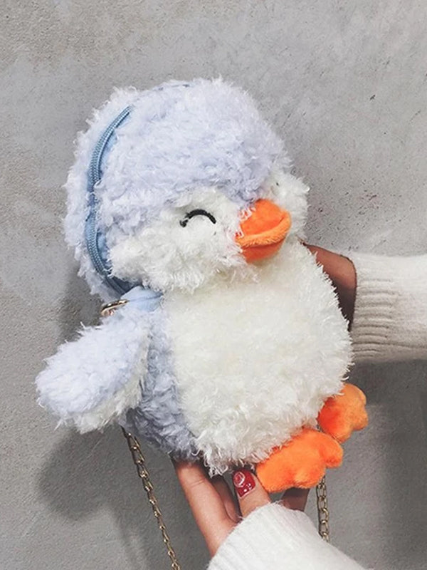 Womens Penguin Cute Zipper Crossbody Bags