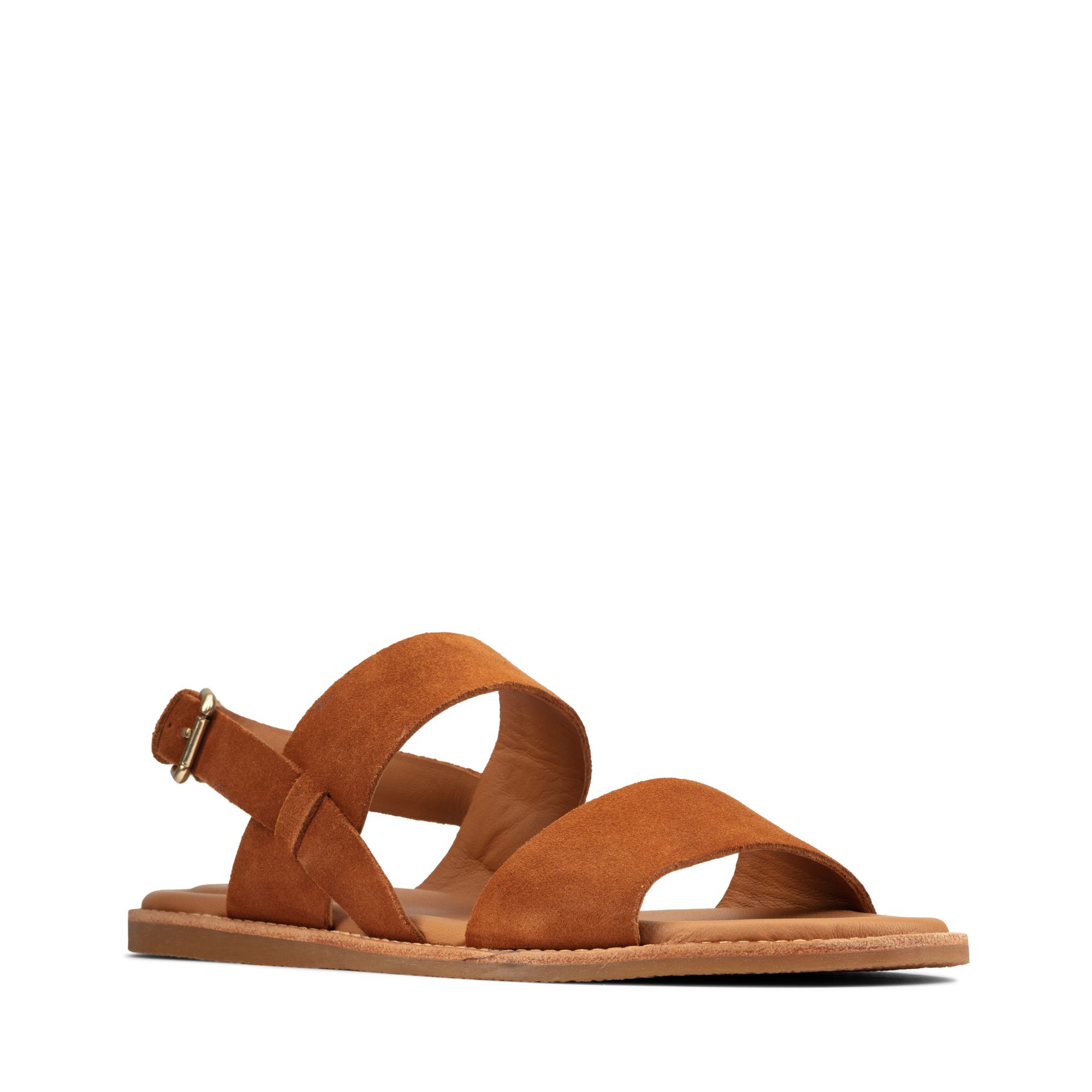 Women Sandals Karsea Strap Tan Suede