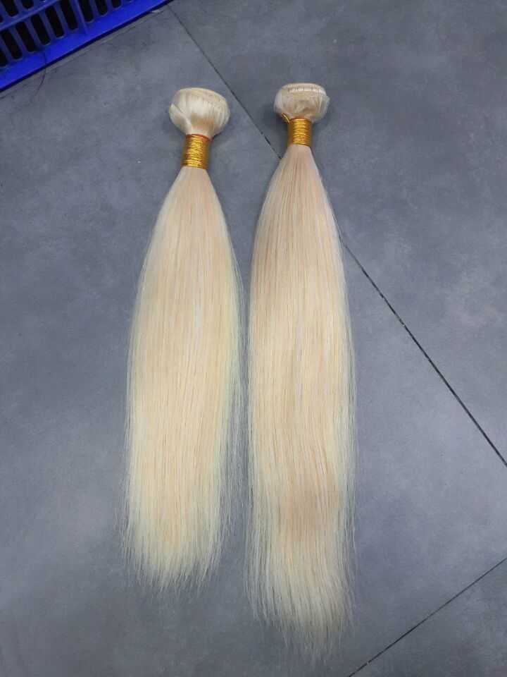 Mixed lot 3pcs12 -28 Blonde Virgin Human Hair Extension Remy Hair Weave wholesale