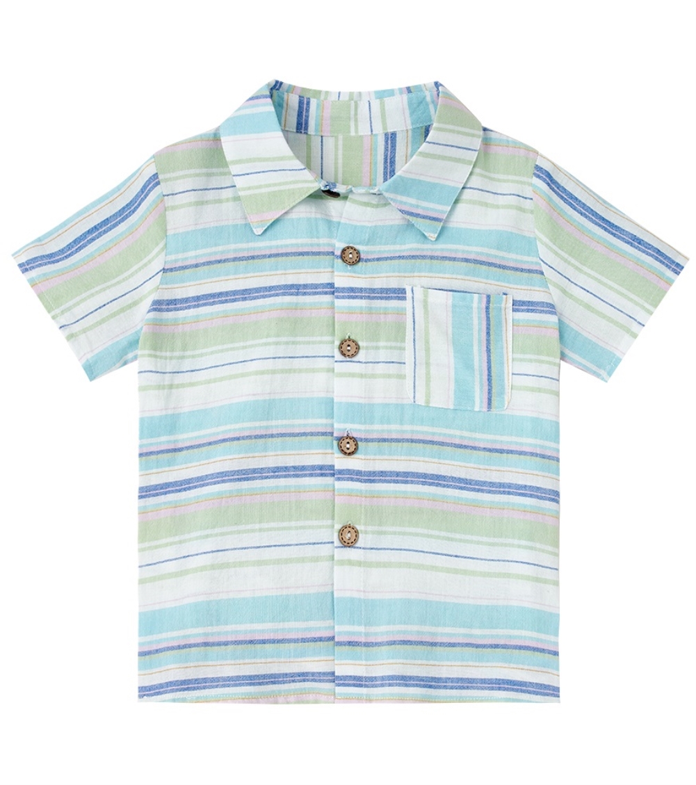 Summer Family Boy Striped Shirt