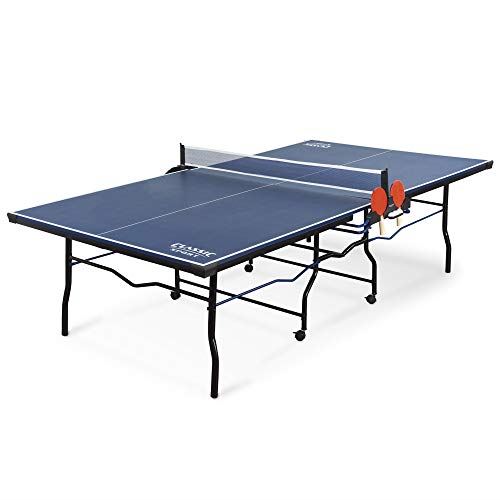 Indoor Tennis Tables W/ Competition Grade Net for Family Game Room