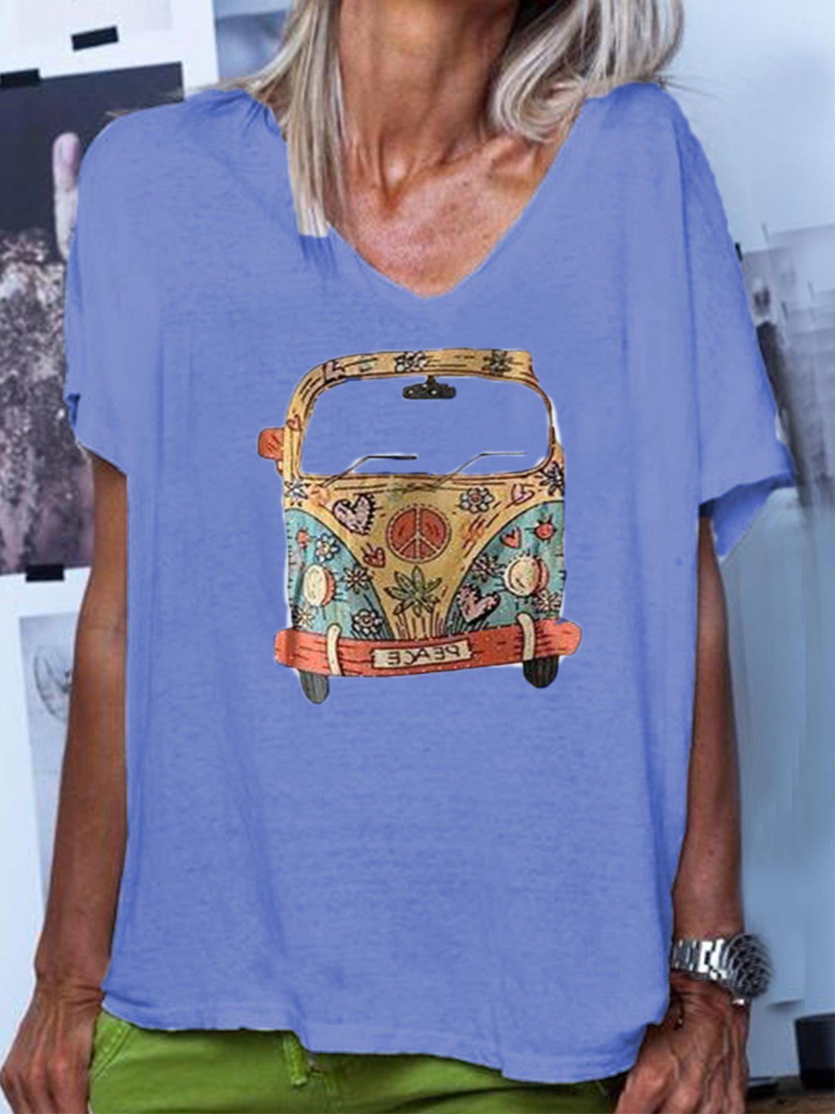 Short Sleeve Casual Printed Shirts & Tops