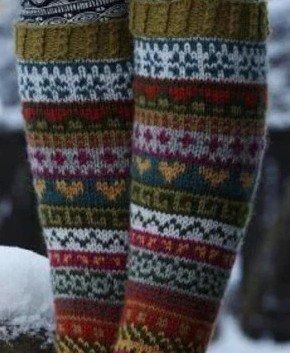 Multicolor Casual Knitted Floral Underwear & Socks