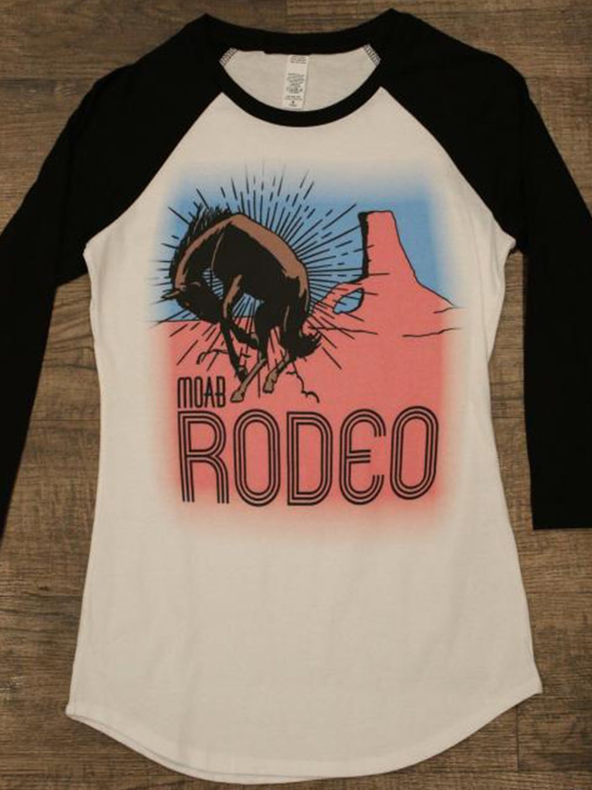 Cartoon Printed Shift 3/4 Sleeve Shirts & Tops