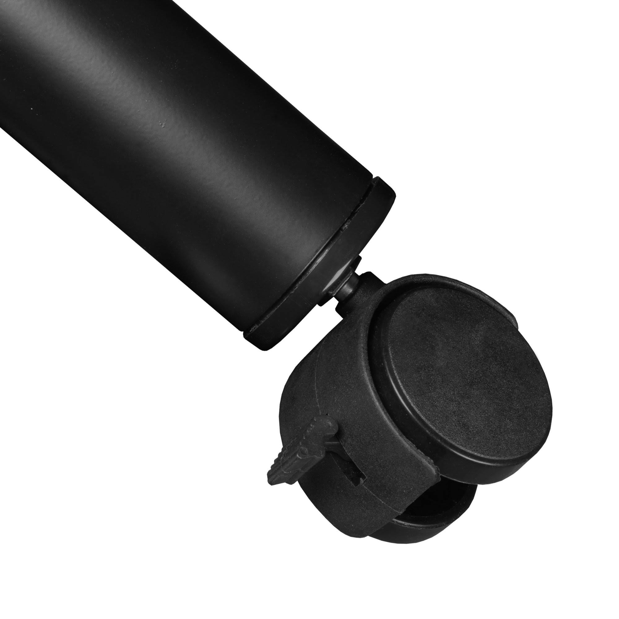 Regency Kee 36x22 Round Mobile Breakroom Table- Grey/ Black