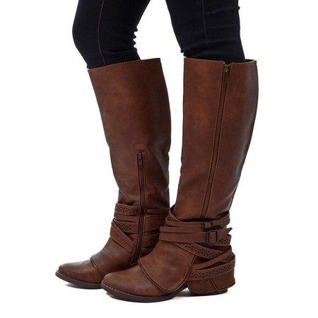 Women Vintage Booties Casual Zipper Plus Size Shoes