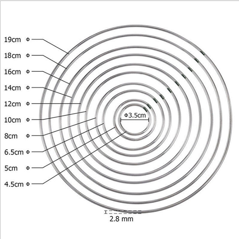 厂家直销批发多规格捕梦网铁圈铁环焊接圆环金属圈大量现货15mm-1