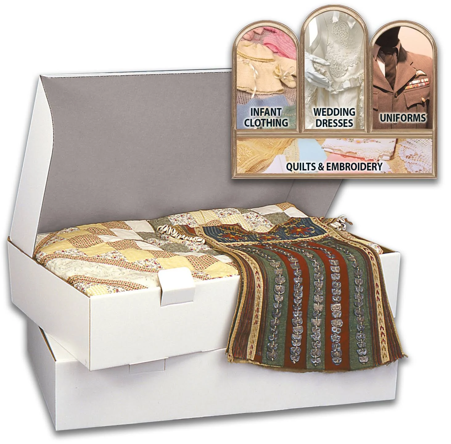 PROP-IT Acid Free Storage Chest 2/Pkg-Extra Large