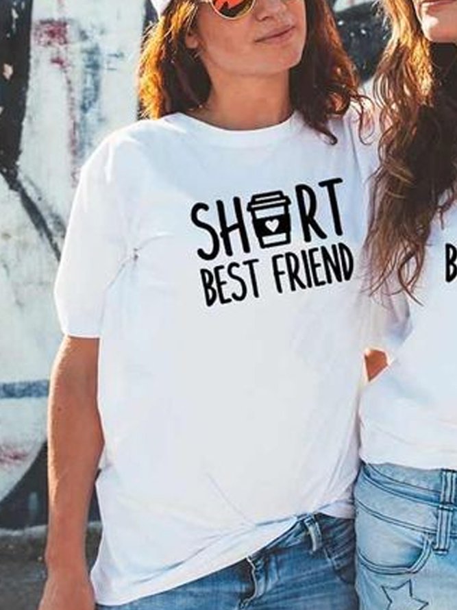 Best Friends Graphic Letter Shirts & Tops
