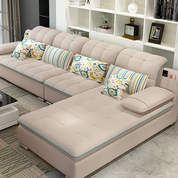 reversible sofa sofa L-shaped sofa convertible living room sofa 4 people sofa combination apartment deep
