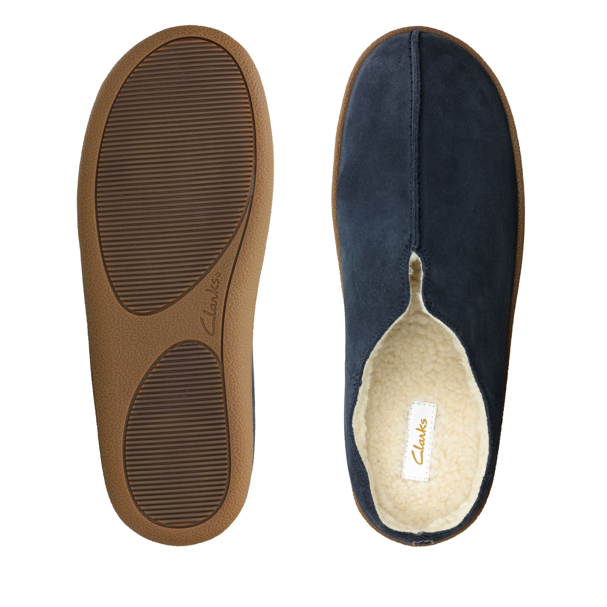 Men  Home Mule Navy Suede