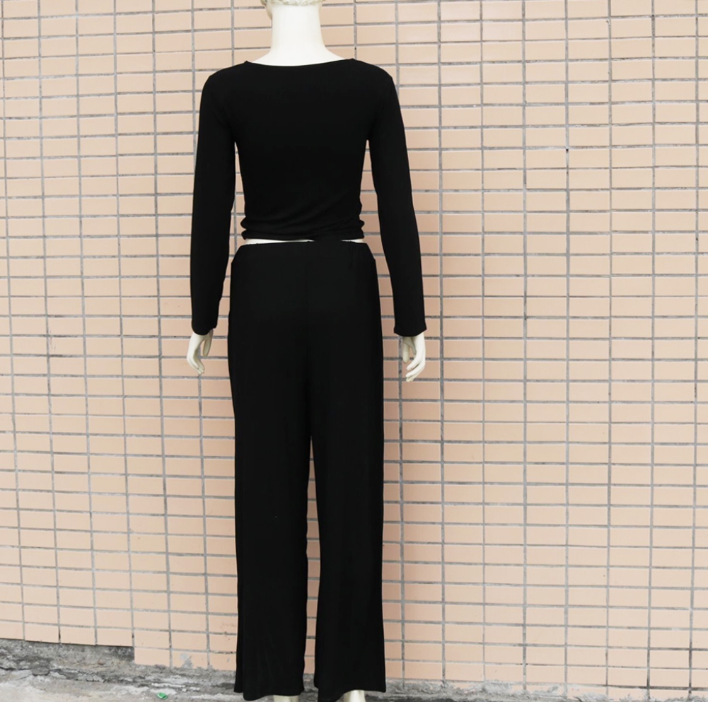 Autumn Casual Two Piece Knit Leisure Set