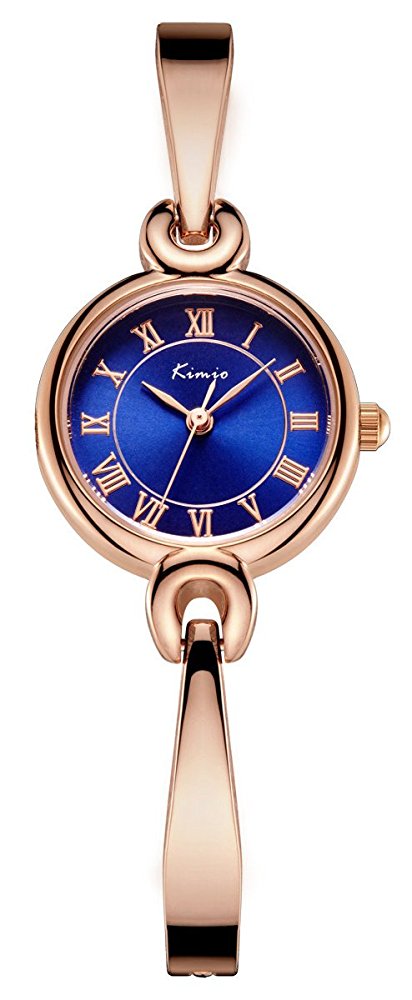 Voeons Women's Luxury Rose Gold Watch Lady Elegant Bracelet Wrist Watch