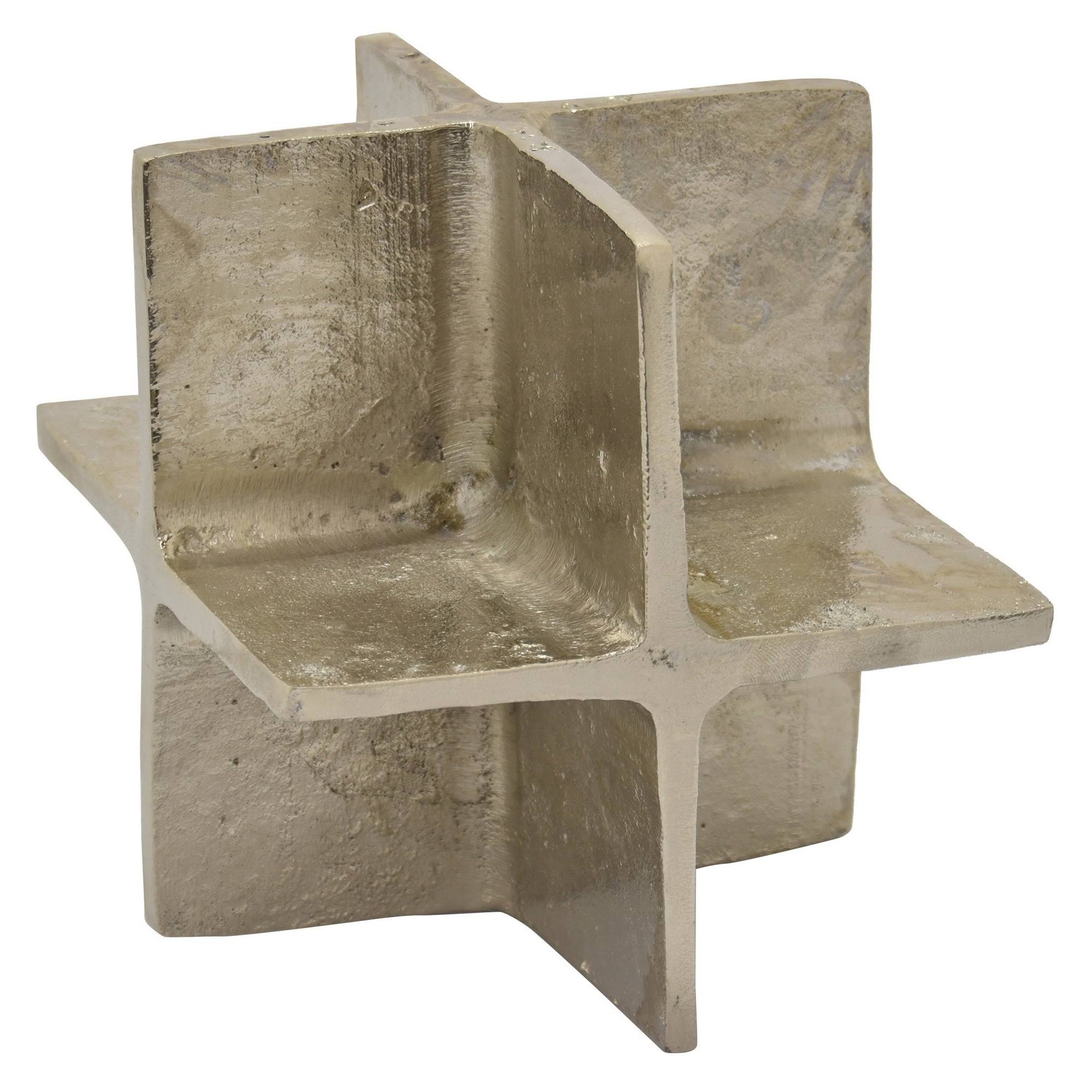 Plutus Brands Metal Tabletop Decoration in Silver Metal