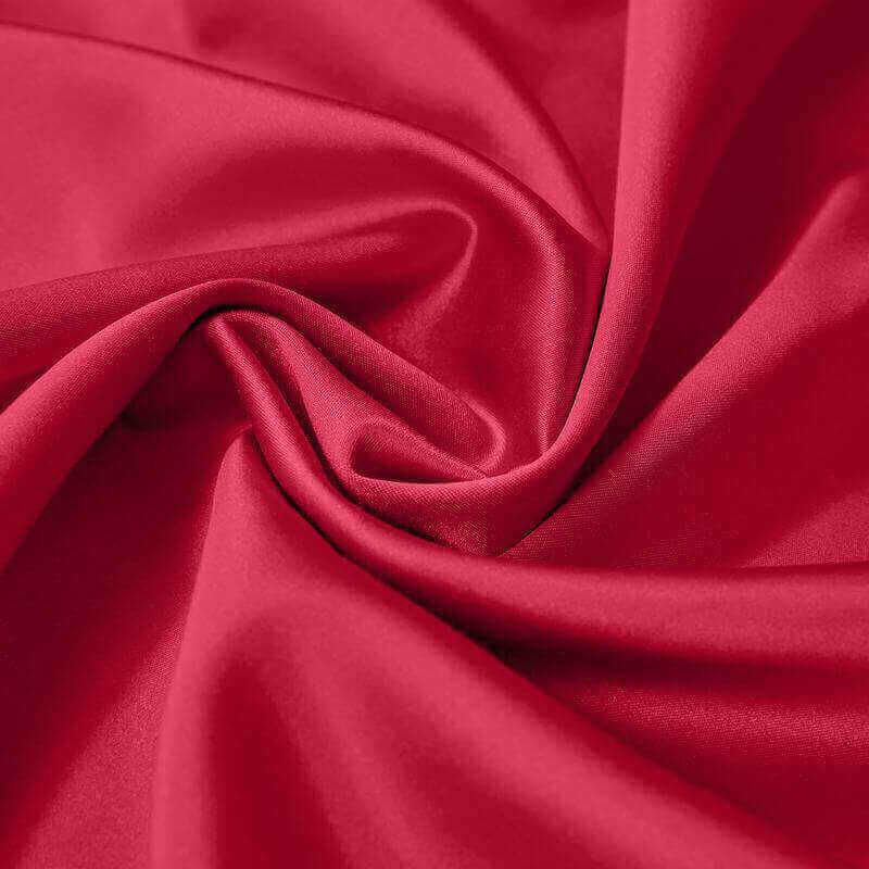 CUSTOM Lao Hang Zhou Red Polyester Cotton Thermal Insulated Curtain