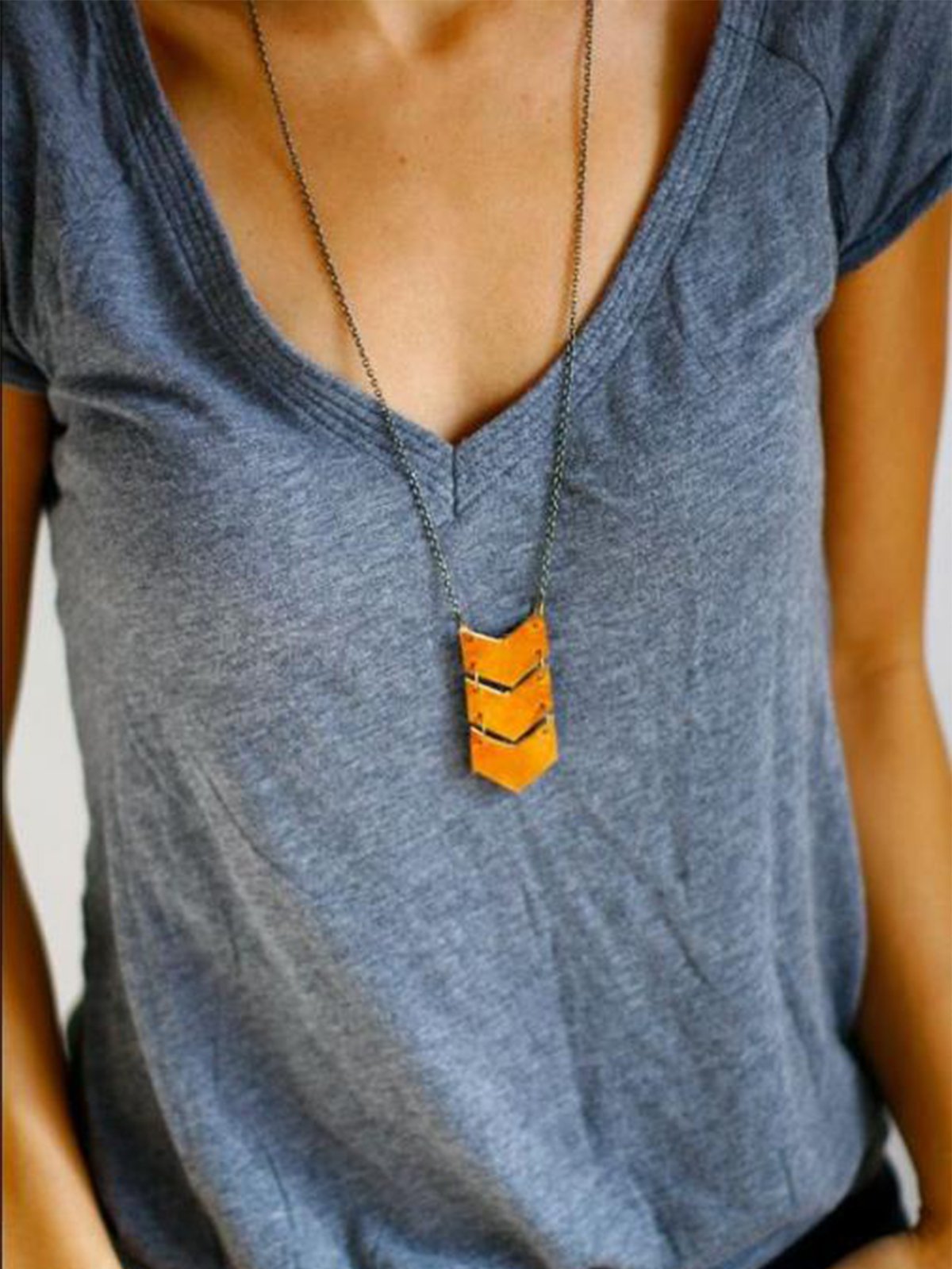 Casual V Neck Solid Short Sleeve Shirts