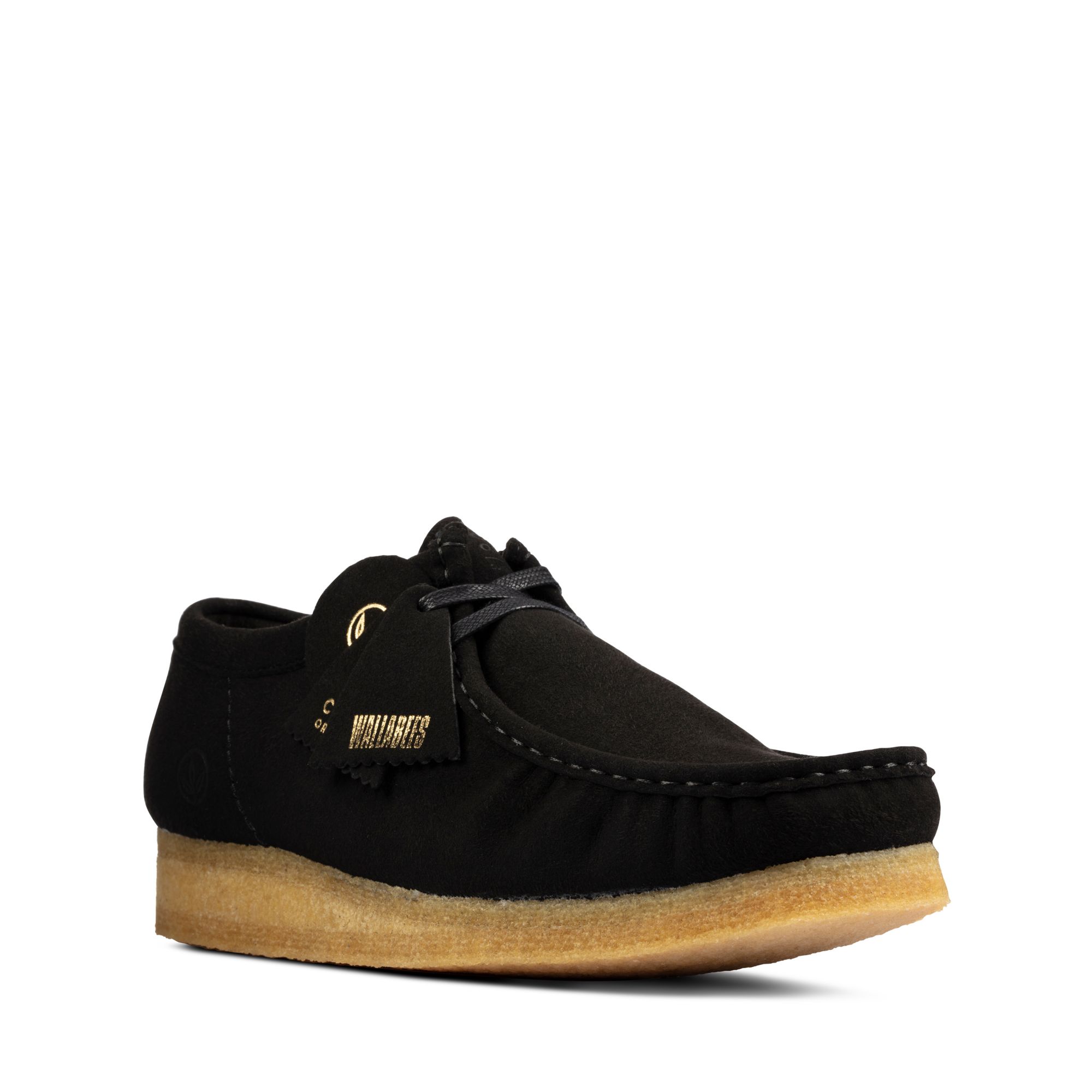 Men  Wallabee Black Vegan