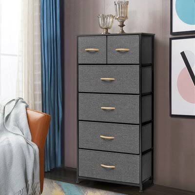Mcadams 6 Drawer Lingerie Chest Rebrilliant Color: Gray