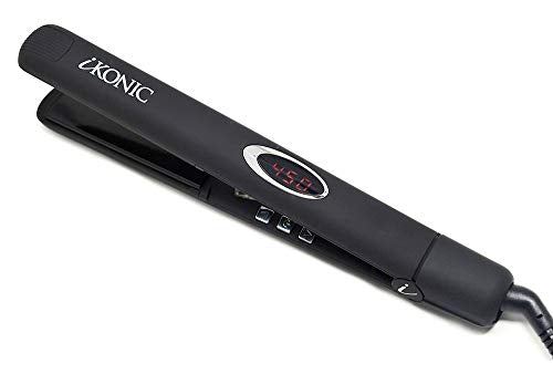Infrared Flat Iron with Digital Temperature Control Smooths, Styles All Hair