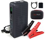 Portable 2000 Amp Car Jump Starter for up to 8L Gas and 6L Diesel Engines & Jumper Cables Wireless Charging LED Display