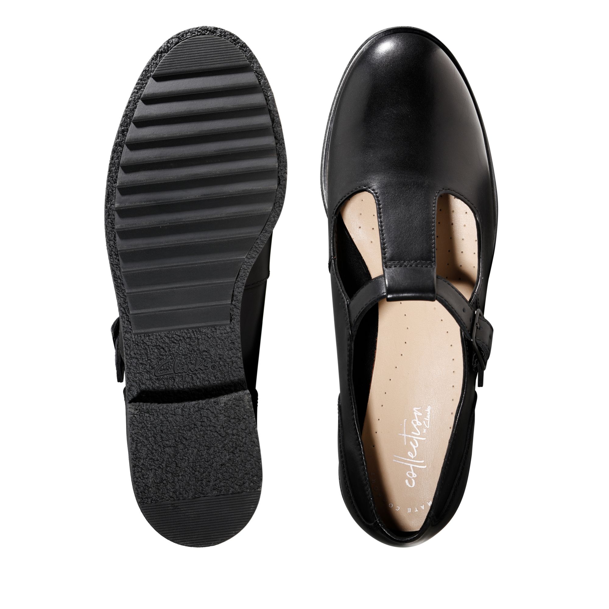 Women  Griffin Town Black Leather