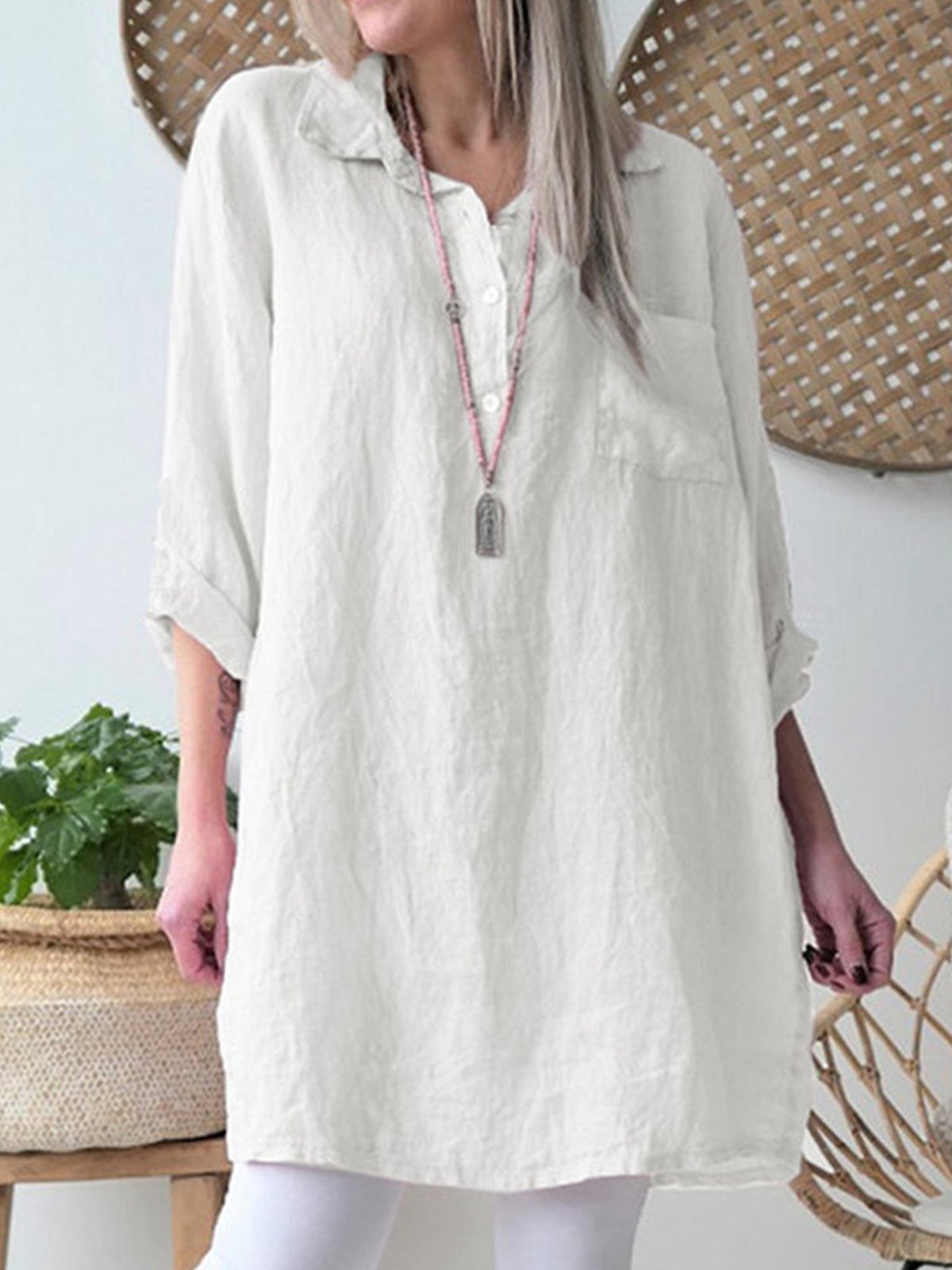 Patchwork Print Half Sleeve T-shirt