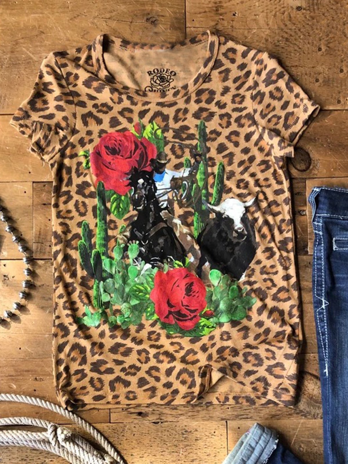 Plus Size Casual Vintage Short Sleeve Shirts & Tops