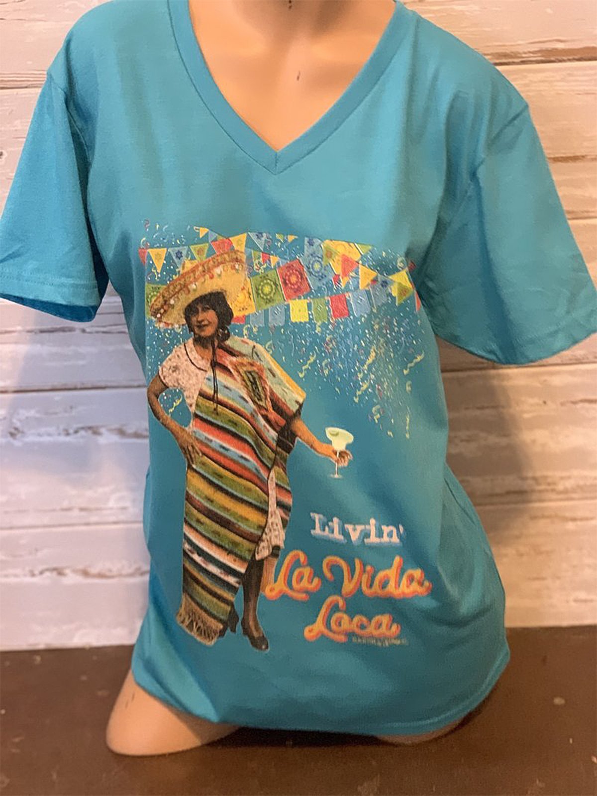 Letter Printed Short Sleeve V Neck Shirts & Tops